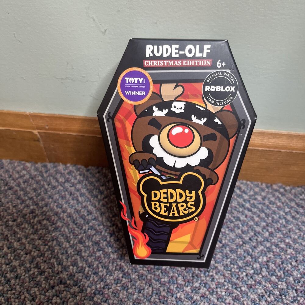 Deddy Bear RUDE-OLF 6in Xmas 2025